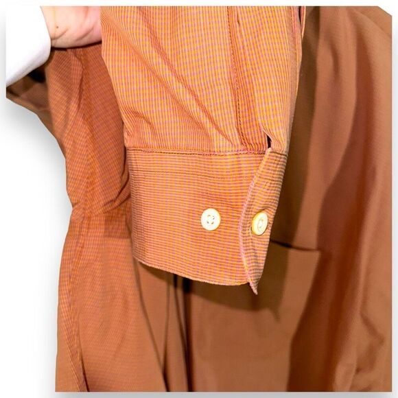 Gitman Brothers Orange Made in USA Button Down Shirt XXL - Picture 6 of 9